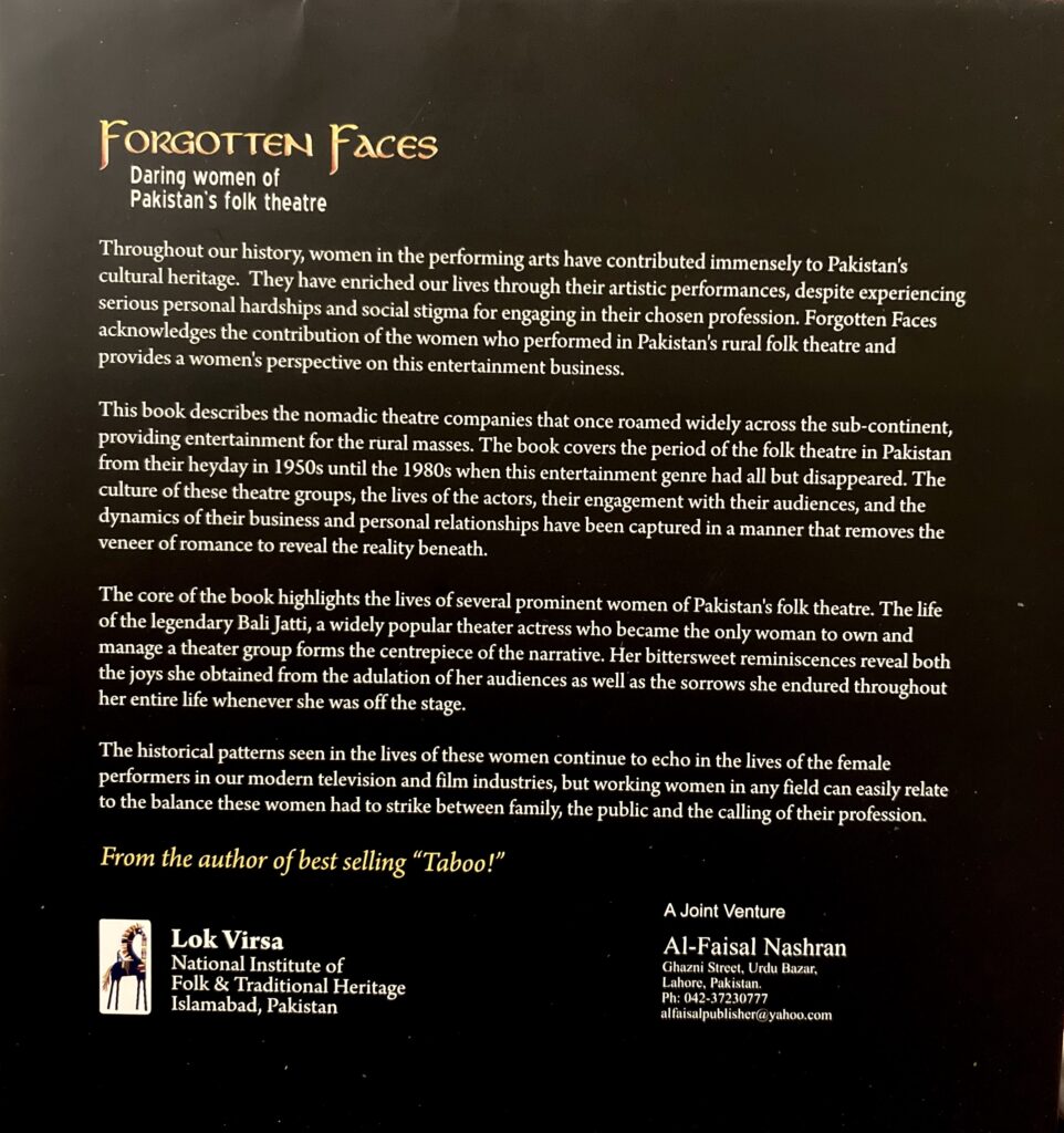 Forgotten Faces Back Cover